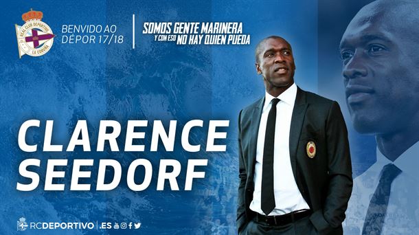 Clarence Seedorf. Argazkia: @RCDeportivo