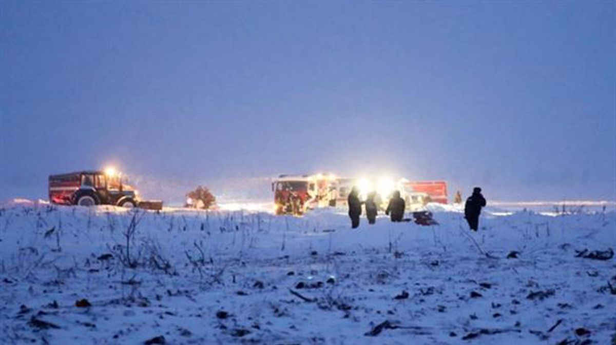 Confirman la muerte de los 71 pasajeros del avión siniestrado en Rusia