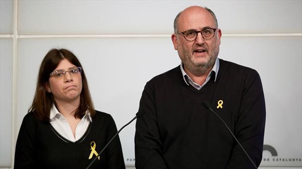 Los diputados de JxCAT, Gemma Geis y Eduard Pujol. Foto: EFE