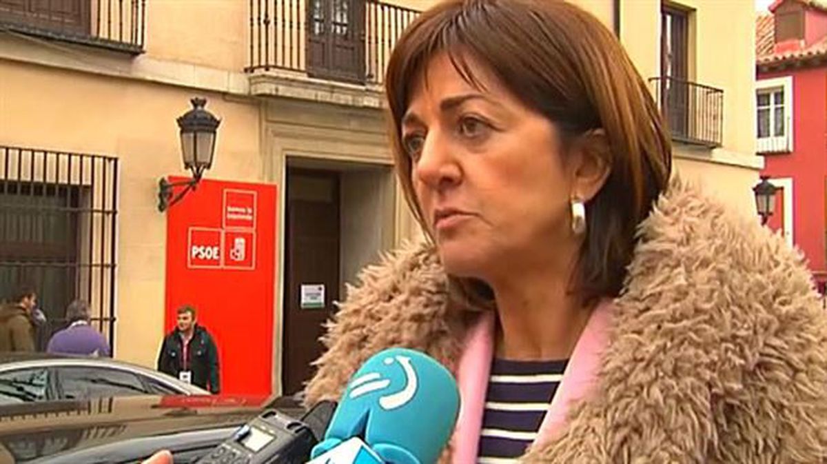 Idoia Mendia, en el comité federal del PSOE. Foto: EiTB