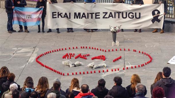 Homenaje en Ondarroa (Bizkaia) a Ekai. Foto de archivo: EFE