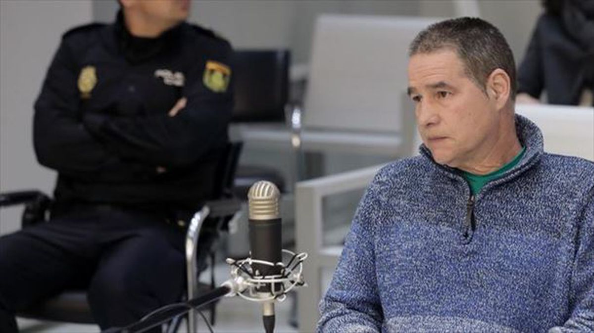 Antton Troitiño preso eta ETAko kide ohia Auzitegi Nazionalean. Artxiboko argazkia: EFE