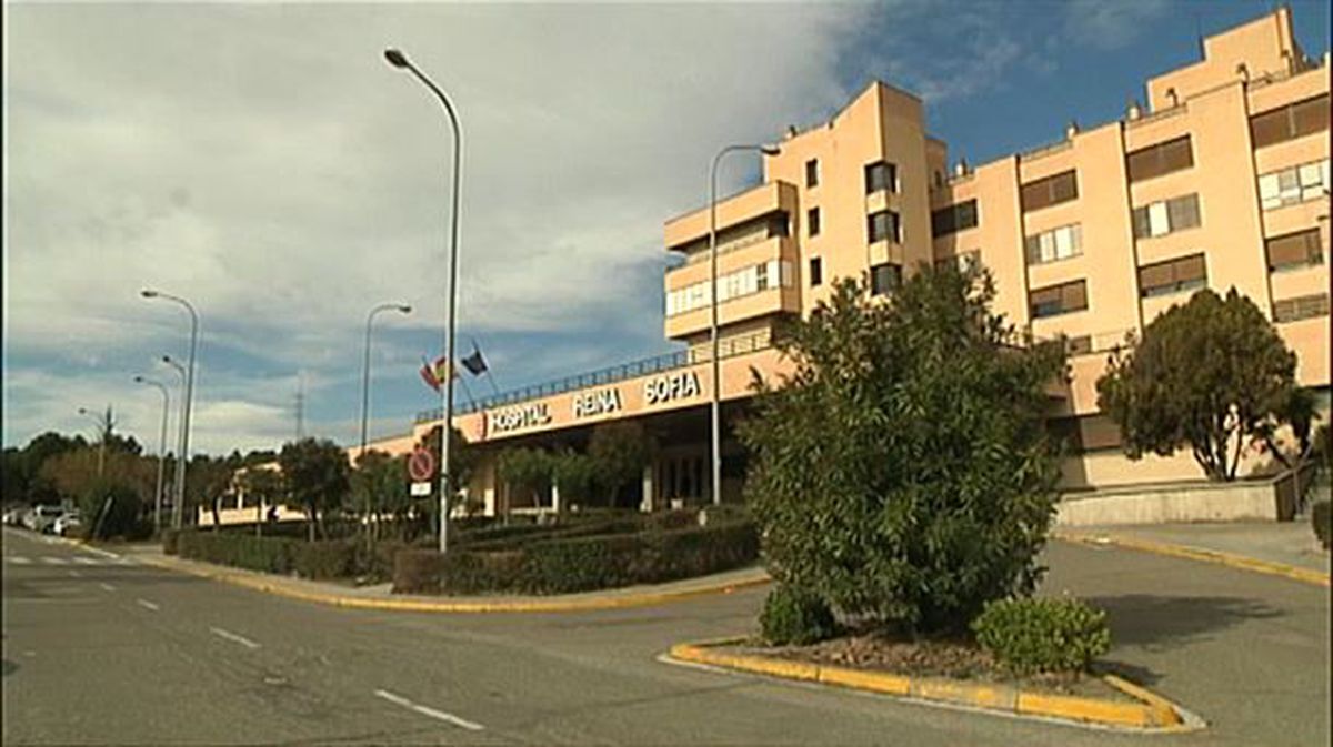 Fachada del Hospital del Reina Sofía de Tudela. 