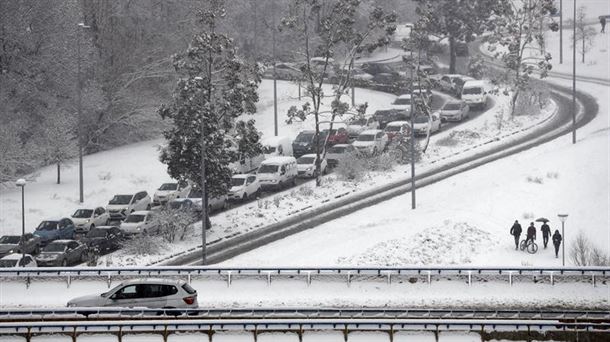 Nieve en Pamplona