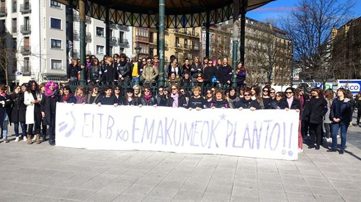 Trabajadoras de EiTB en Donostia-San Sebastián. Foto: EiTB