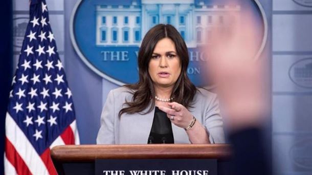 La portavoz de la Casa Blanca, Sarah Huckabee Sanders. Foto: EFE