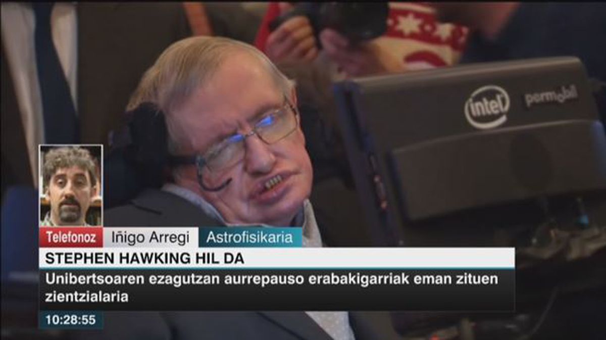 'Hawking oso trebea izan zen bere pentsamendua munduari helarazten'