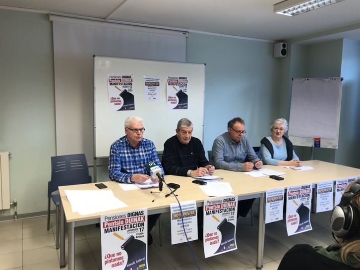 Pensionistas preparan la jornada de lucha del sábado, día 17