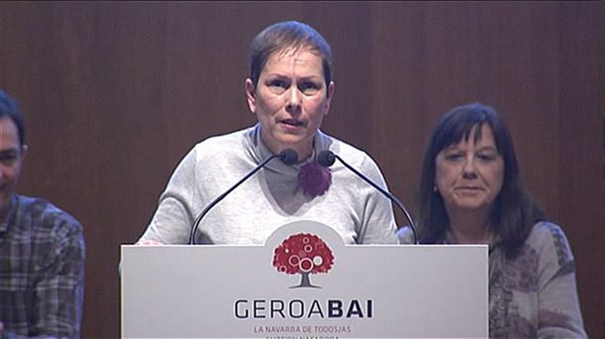 Uxue Barkos, presidenta del Gobierno de Navarra. EiTB