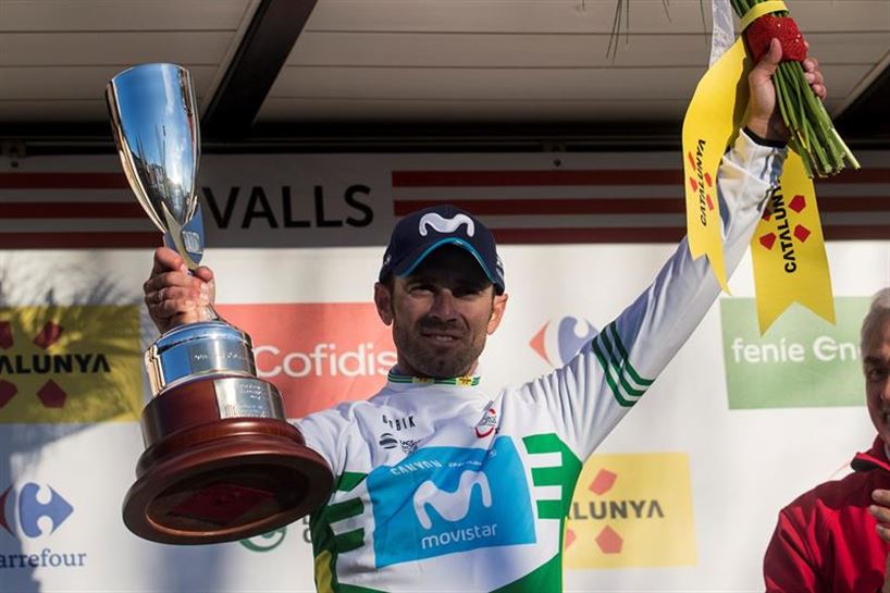 Alejandro Valverde (Movistar), lider bigarren etaparen ostean. EFE