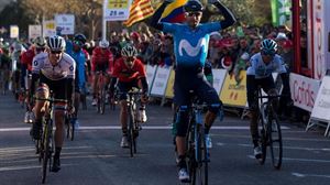Alejandro Valverde (Movistar), bigarren etapako garailea. EFE