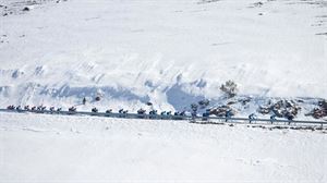 Tropela Creueta mendatean. EFE