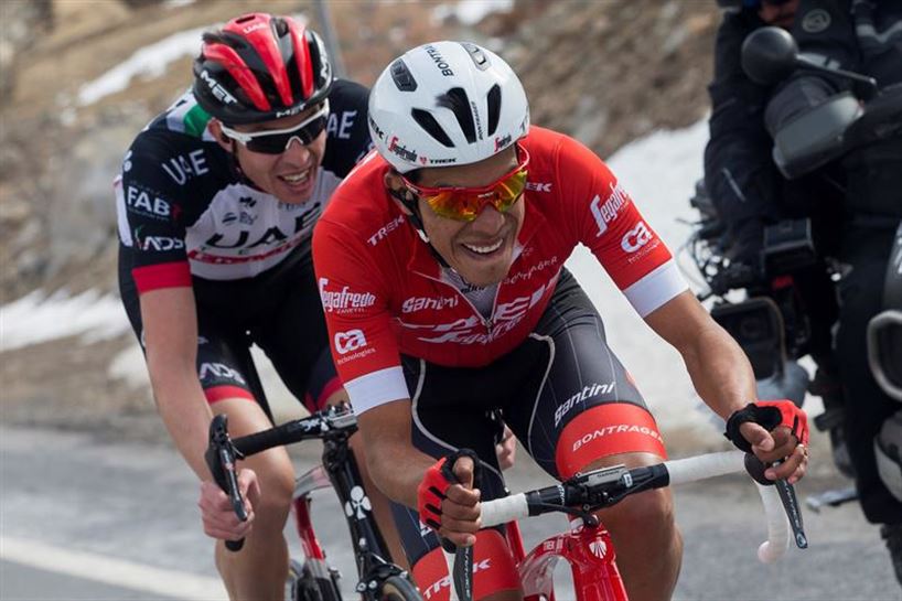 Jarlinson Pantano ahalegin betean. EFE