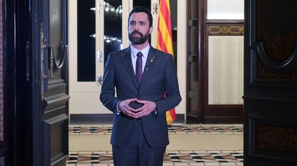 Roger Torrent Kataluniako Parlamentuko presidentea. Argazkia: EFE