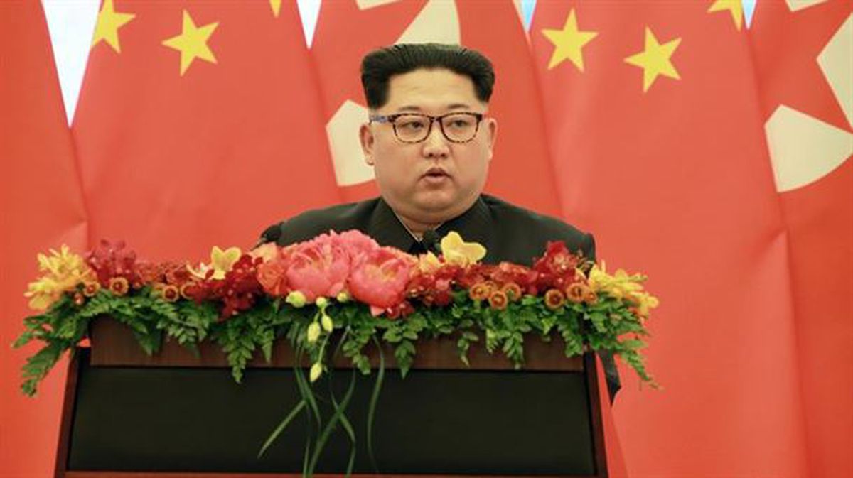 Kim Jong-un Ipar Koreako presidentea. Argazkia:EFE