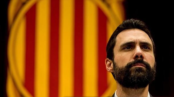 Roger Torrent Kataluniako Parlamentuko presidentea. Artxiboko argazkia: EFE