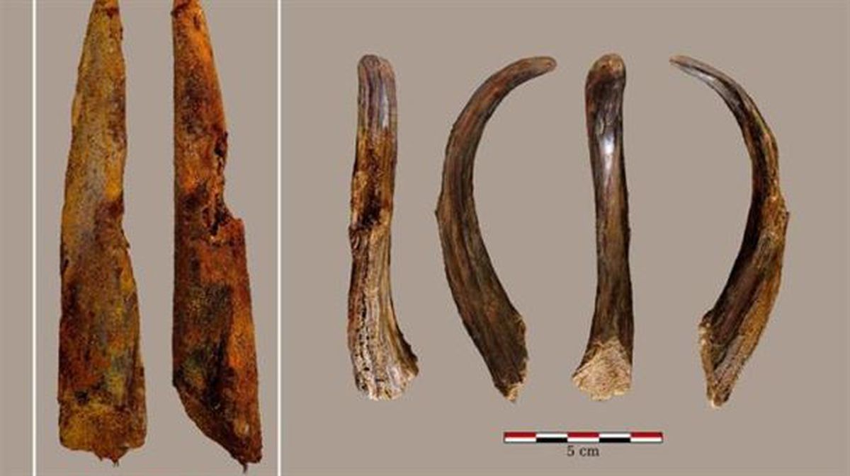 Neandertalek duela 90.000 bat urte egindako lanabesa. Argazkia: EFE
