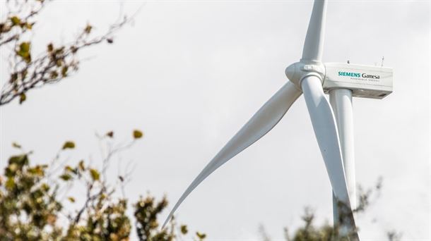 Energía eólica producida por Siemens Gamesa. 