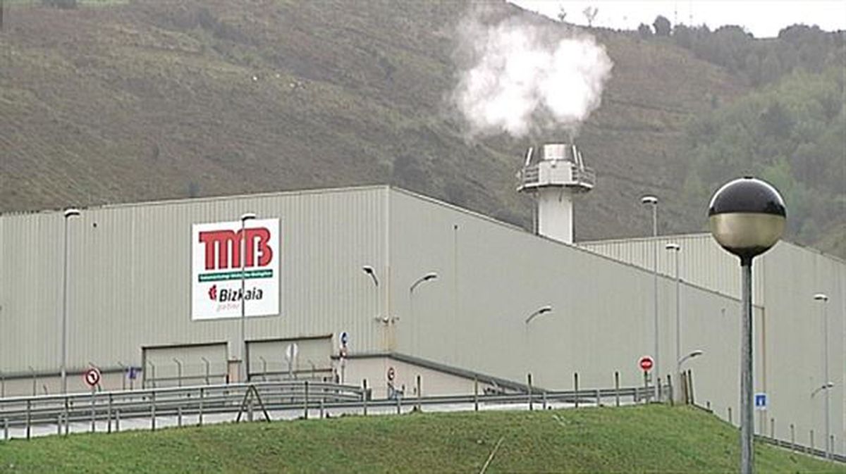 La planta de Tratamiento Mecánico Biológico (TMB) de Bilbao. Foto tomada de un vídeo de ETB