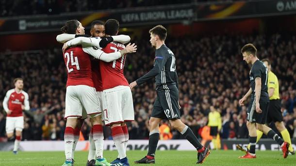 Arsenal 4-1 zigortu zuen CSKA  Emirates Stadium zelaian. Argazkia: EFE