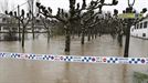 Inundaciones en Viana (Navarra). Foto: EFE.