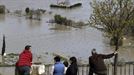 Inundaciones en Miranda de Arga (Navarra). Foto: EFE.