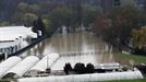 Inundaciones en Viana (Navarra). Foto: EFE.