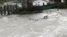 Aspecto que presenta el río Arga en la localidad de Huarte (Navarra). Foto: EFE.