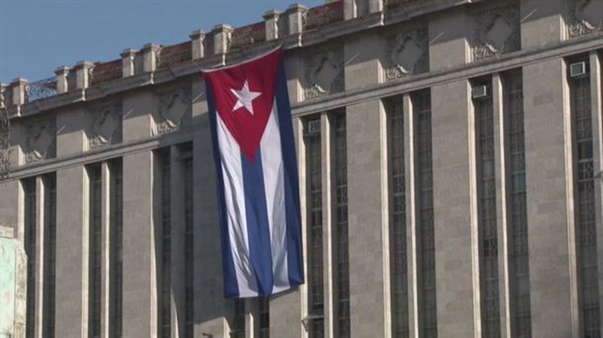 Vista del hemiciclo Camilo Cienfuegos en La Habana, a pocos días de las elecciones en Cuba.