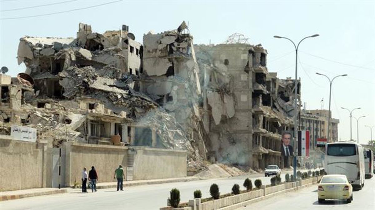 Imagen de ayer de la ciudad de Alepo. Foto: EFE