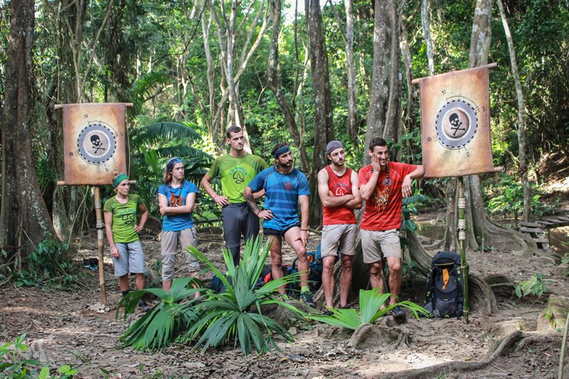 El equipo está listo para empezar a grabar el programa