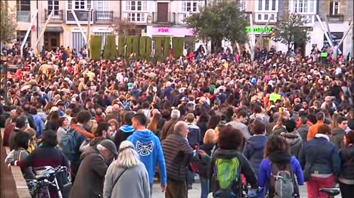 Vitoria-Gasteiz sale a la calle contra la sentencia de 'La Manada'