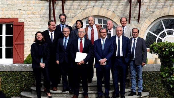 Acto en la villa Arnaga de Kanbo (Lapurdi). Foto: EFE