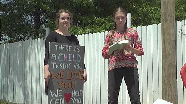 Protesta contra el aborto en Estados Unidos.