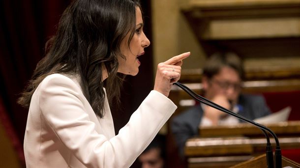 Ines Arrimadas se ha dirigido con dureza a Quim Torra. Foto: EFE