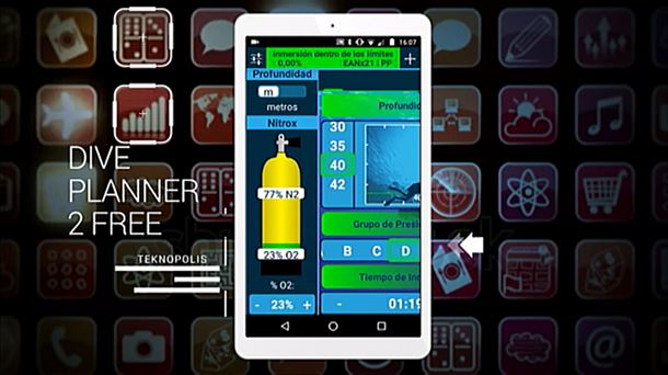 Apperitivo: Aplicaciones para buceo