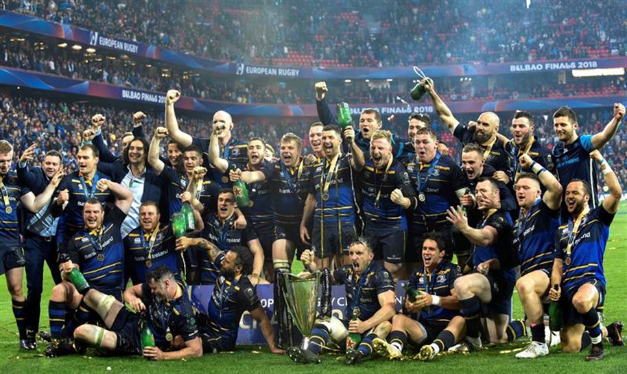 Leinster, bere laugarren Champions Cup ospatzen. Argazkia: EFE.