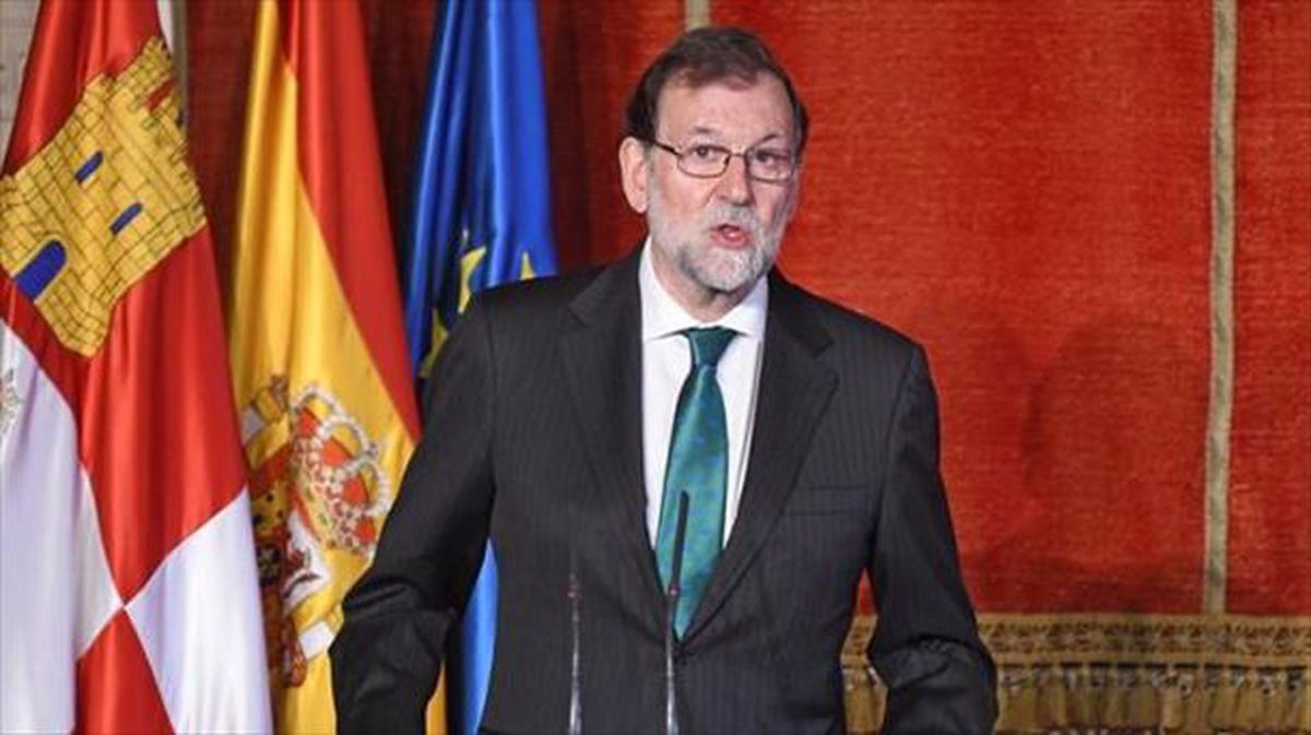El presidente del Gobierno español, Mariano Rajoy, en el Alcázar de Segovia. Foto: EFE