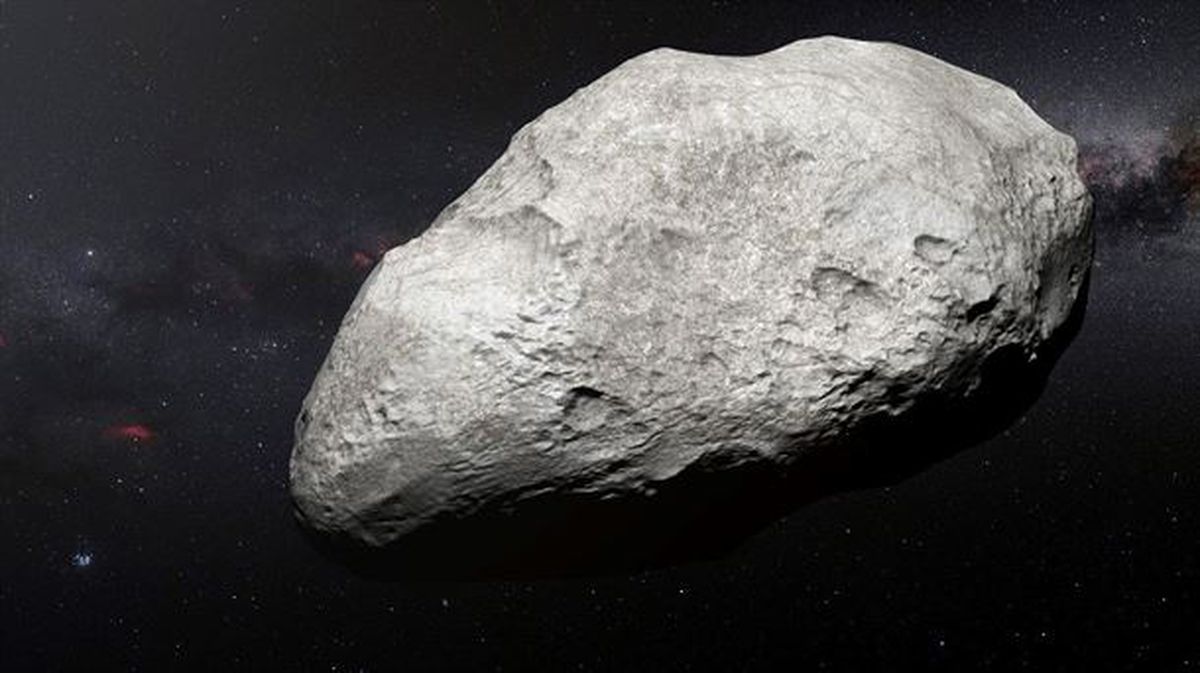Imagen captada del asteroide 2004 EW95. Foto: EFE.