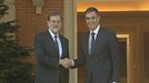 Comienza la reunión de Rajoy y Sánchez ante la nueva situación en Cataluña