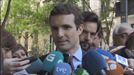 Pablo Casado está dispuesto a aclarar cualquier cuestión sobre su máster