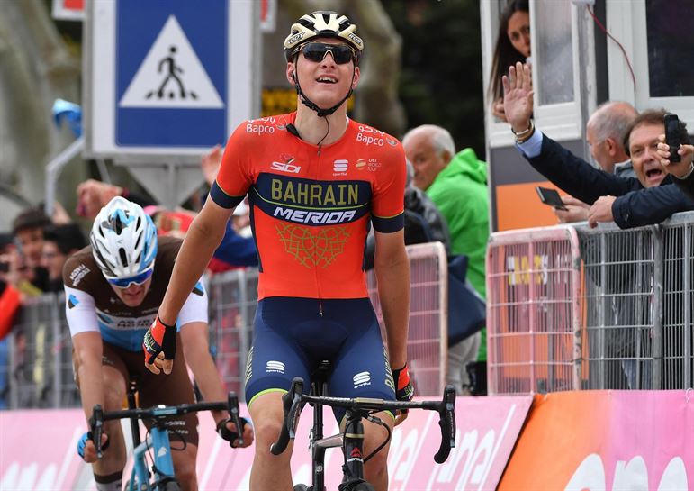 Matej Mohoric, 10. etapako irabazlea. Argazkia: Efe