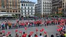 GED recrea el escudo de Navarra en la Plaza del Castillo de Iruña