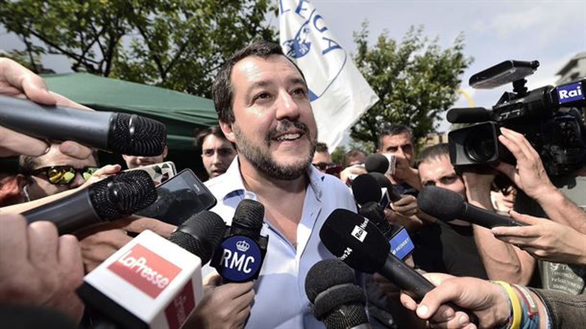 El líder de la ultraderechista Liga Norte (LN), Matteo Salvini. Imagen de archivo: EFE