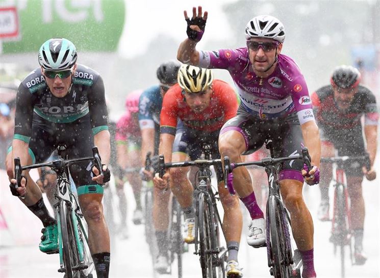 17. etapa. Elia Viviani. Argazkia: Efe.