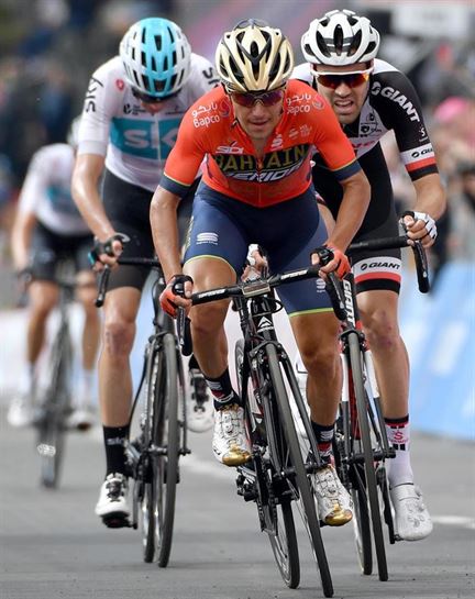 18. etapa. Pozzovivo, Froome eta Dumoulin. Argazkia: Efe.