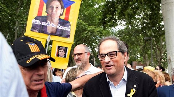 Quim Torra, en Lleida. EFE