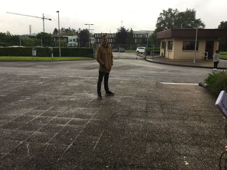 Meltxor, a su llegada a Miramon el día de la Gran Final.