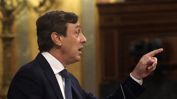 Rafael Hernando, durante su intervención en el Congreso. Foto: EFE