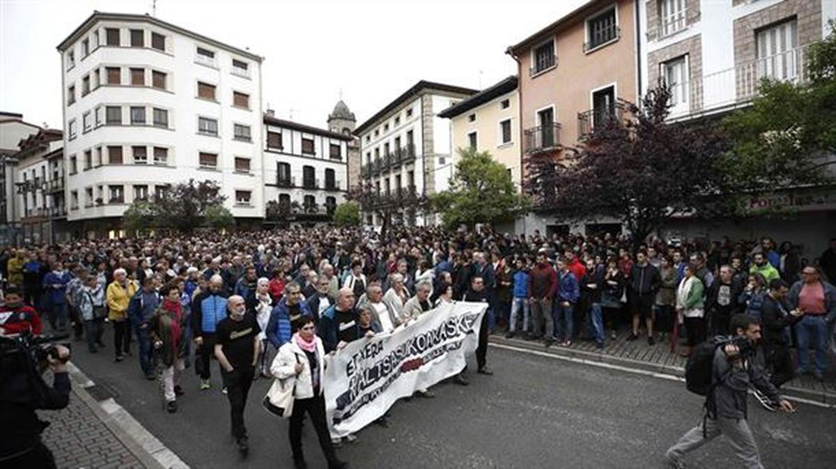 Manifestación a favor de los jóvenes de Alsasua. Foto de archivo: EFE